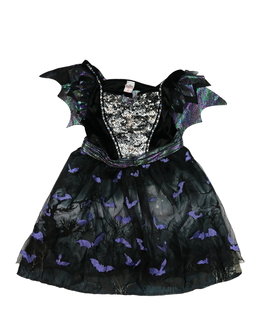 Tmavé karnevalové šaty s křídly Tu