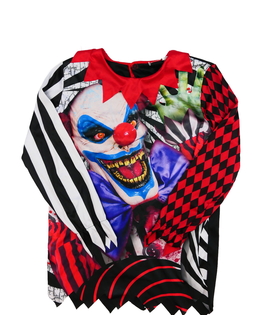 Karnevalový děsivý vršek klaun 