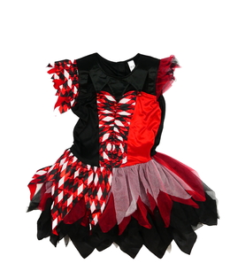 Černo-červené karnevalové šaty George
