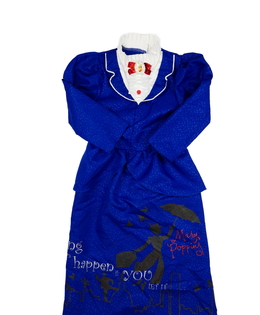 Modré karnevalové šaty Marry Poppins Tu 