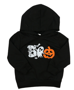 Černá slabá halloween mikina 