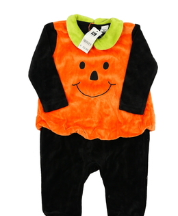 Nový halloween overal dýně černo-oranžový