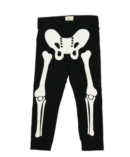 Černé halloween legíny s kostrou F&F