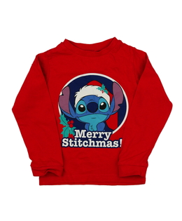 Červené vánoční triko Stitch Disney 
