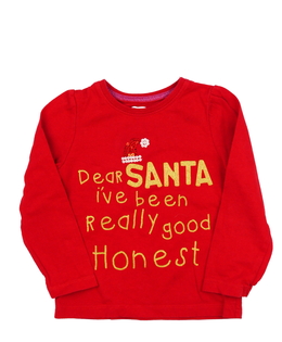 Červené vánoční triko Mothercare