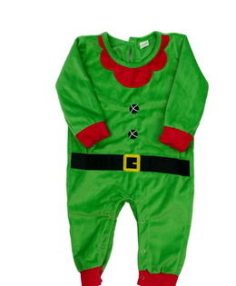 Zelený vánoční overal elf 