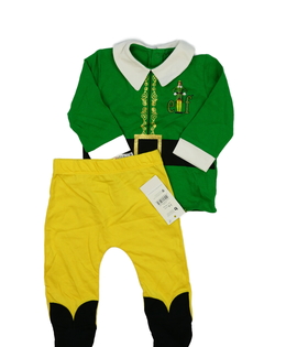 Nový zeleno-žlutý vánoční set Elf George