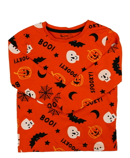 Oranžové halloween triko Tu 