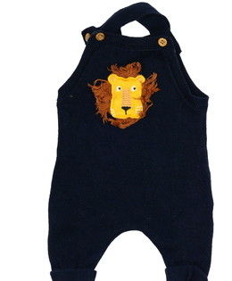 Tmavě modrý pletený overal F&F