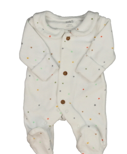 Bílý overal s hvězdami M&S