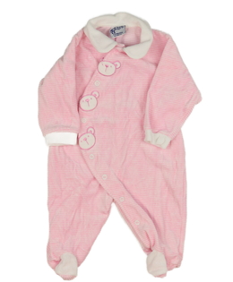 Růžový overal s límečkem 