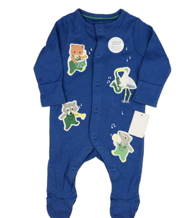 Nový modrý overal se zvířátky Mothercare