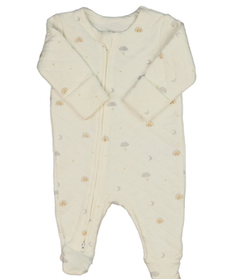 Krémový prošívaný overal George