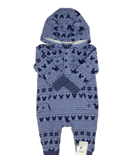 Nový modrý overal s kapucí Mickey George