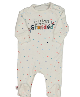 Bílý overal s nápisem a kolečky 