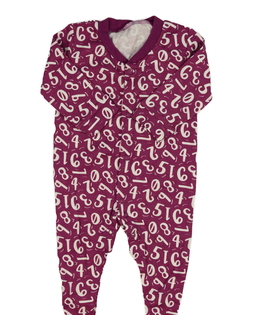 Fialový overal s číslicemi 