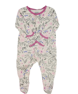 Bílý květinový overal 