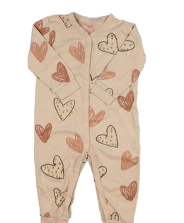 Růžový overal se srdíčky Next