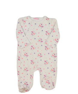 Bílý teplejší overal s jednorožcem 