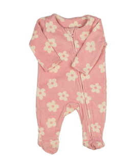 Růžový hebký overal s květinami George