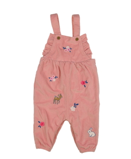 Růžový overal s podšívkou a květinami Nutmeg