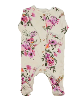 Bílý overal s růžovými květinami Next