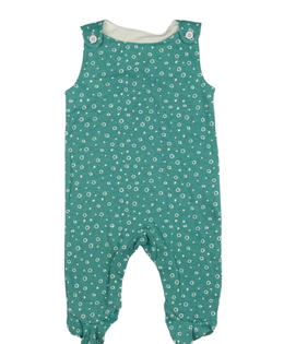 Modrý vzorovaný overal 