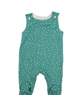 Modrý vzorovaný overal 