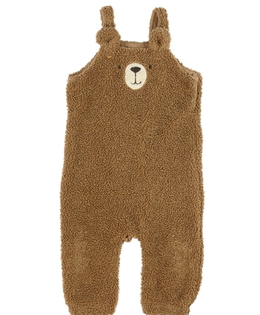 Hnědý beránkový overal s čumáčkem Tu 