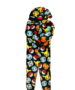 Černý teplý overal Pokémon 
