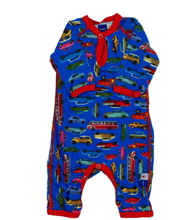 Modrý overal s auty 