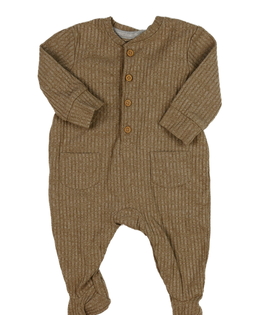 Hnědý melírovaný overal George