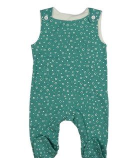 Modrý vzorovaný overal 