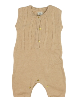 Hnědý pletený vzorovaný overal River Island