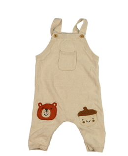 Hnědý pletený overal s medvídkem F&F