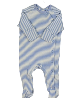 Modrý overal s bílými pruhy 