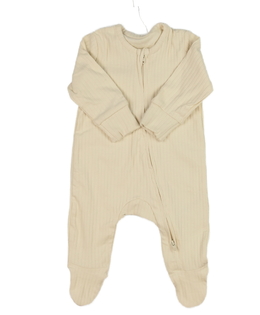 Krémový žebrovaný overal George