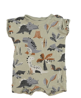 Zelený letní overal s dinosaury Next