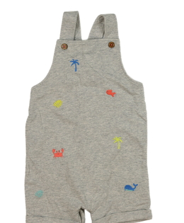 Šedý overal s obrázky s letními motivy Nutmeg