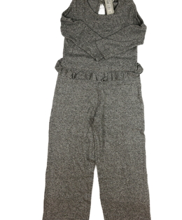 Nový šedý melírovaný overal s volánky River Island