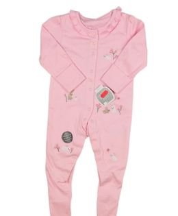 Nový růžový overal se zajíčky Nutmeg 