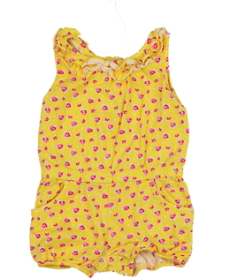Žlutý květinový letní overal Mothercare
