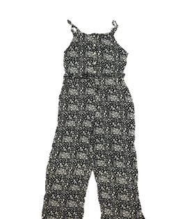 Černo-bílý vzdušný květinový overal River Island 