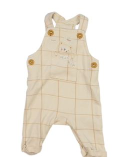 Hnědý overal se zvířátkem Mothercare