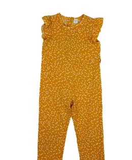 Žlutý vzdušný overal se srdíčky 