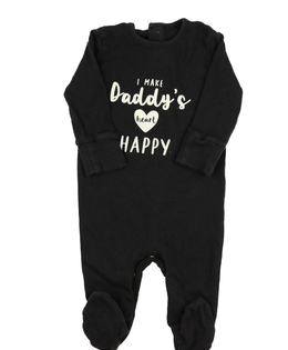 Tmavý overal s nápisy 