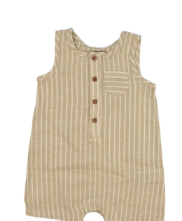 Hnědý pruhovaný letní overal M&S