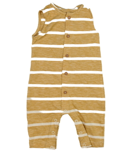 Hnědý pruhovaný overal Tu 