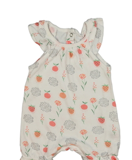 Krémový květinový letní overal F&F