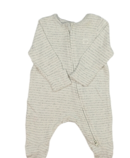 Šedý pruhovaný overal Tu 